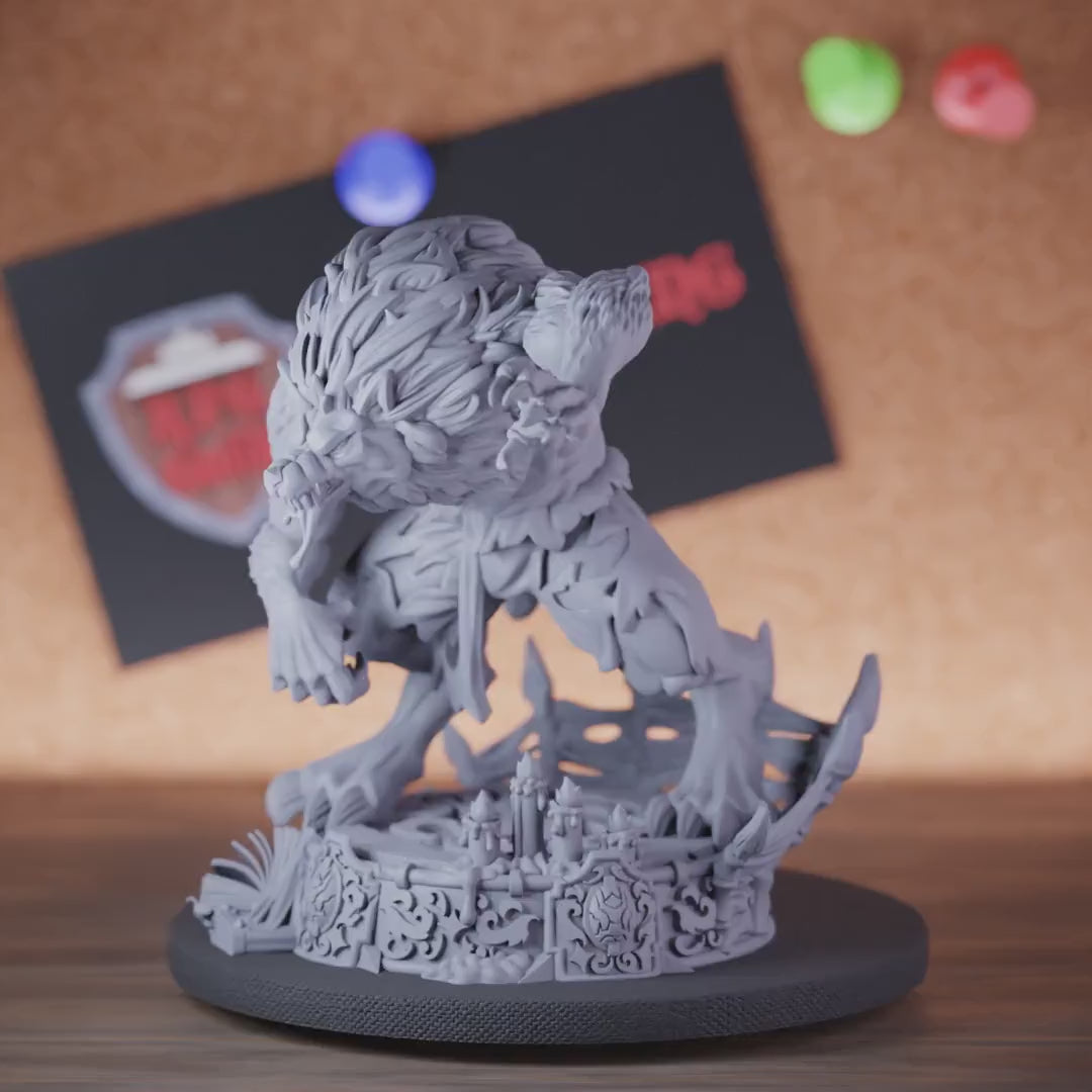 Werewolf 5e | DnD Werewolf Moon Monster Miniature