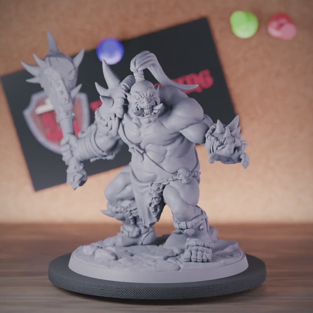 Ork 5e | DnD Ork-Barbar-Marodeur-Miniatur 