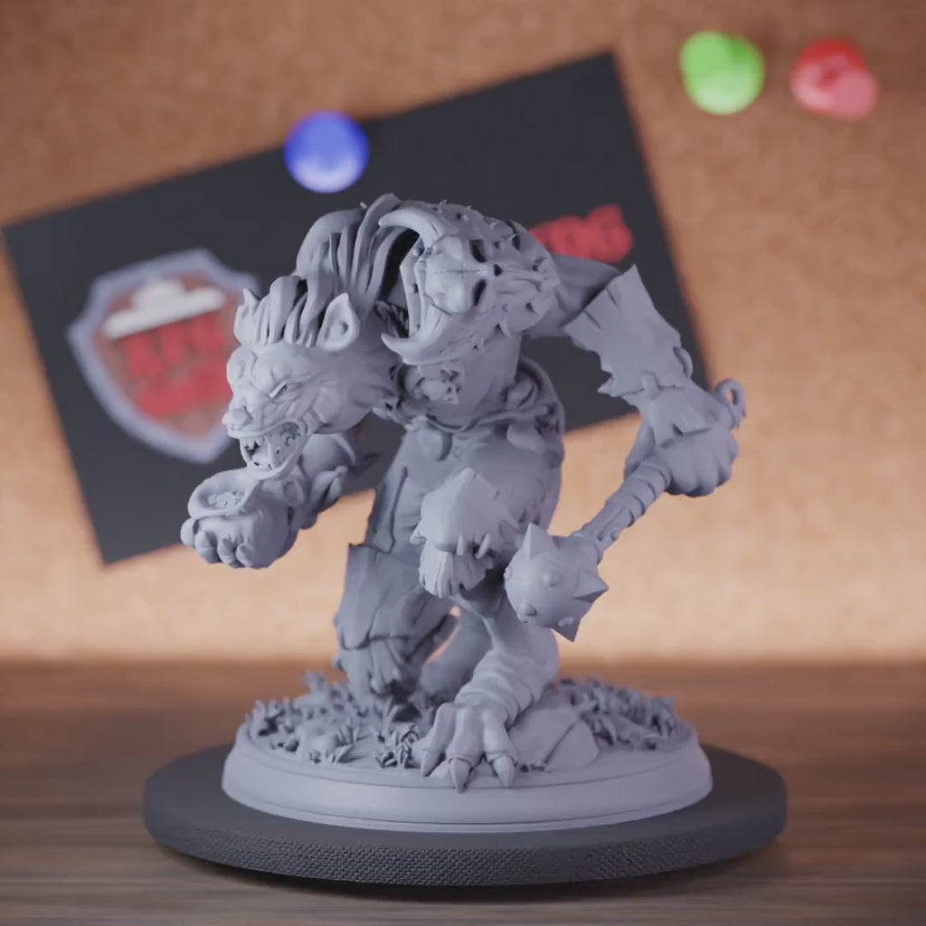 Gnoll 5e | DnD Tribal Gnoll Leader Mace Miniature