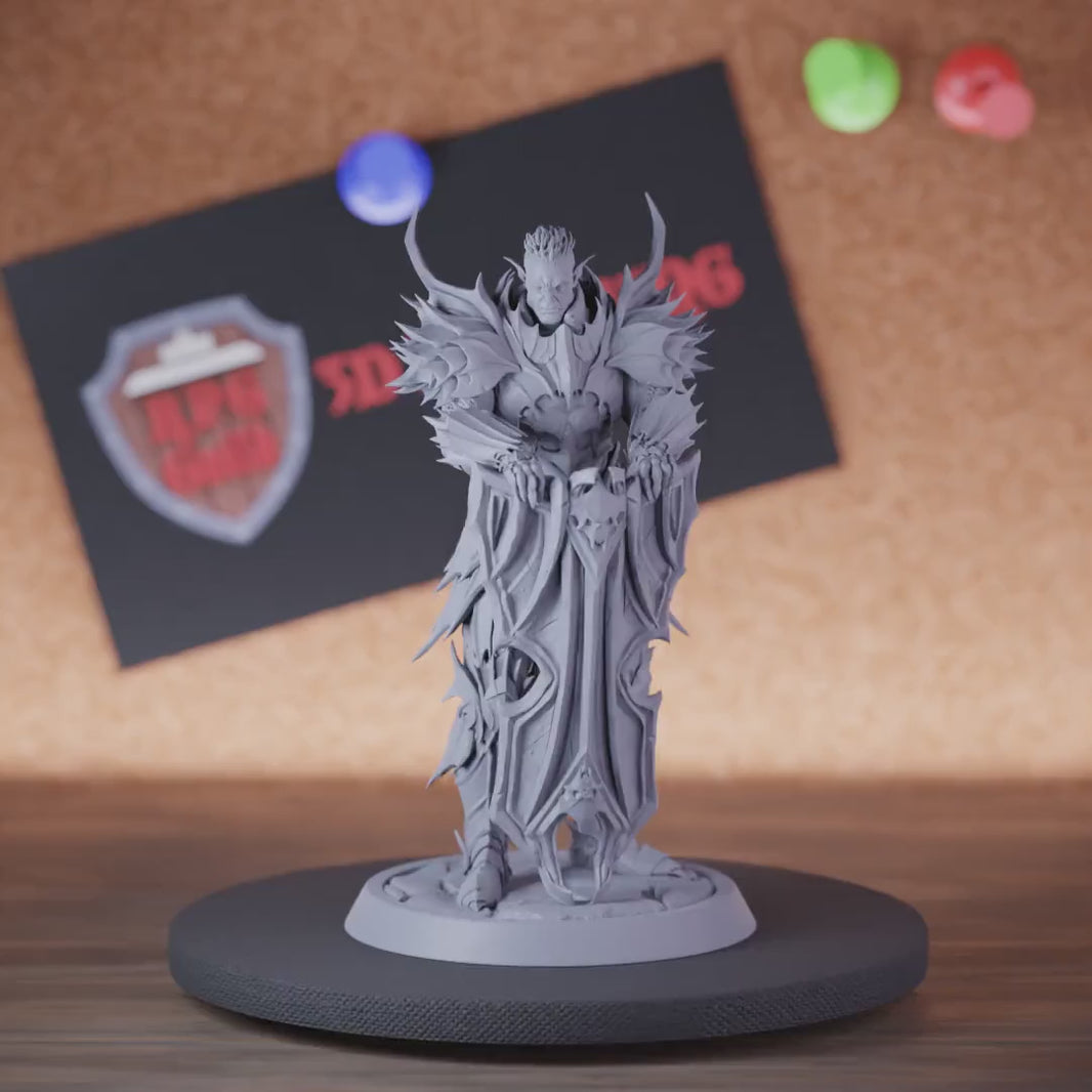 Drow 5e | Drow Rune Knight Fighter Miniature