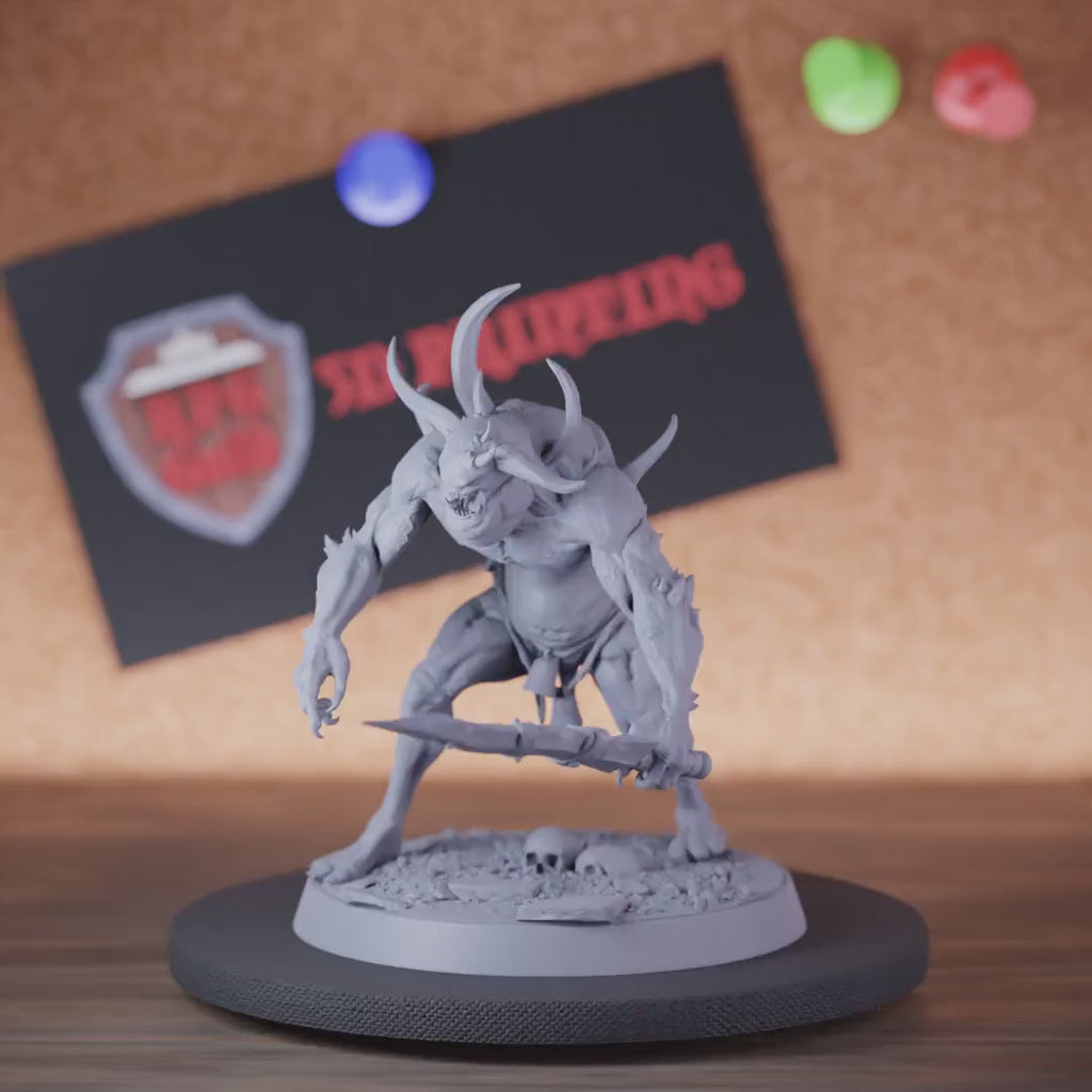 Demon 5e | DnD Demon Servant Hell Sword Miniature
