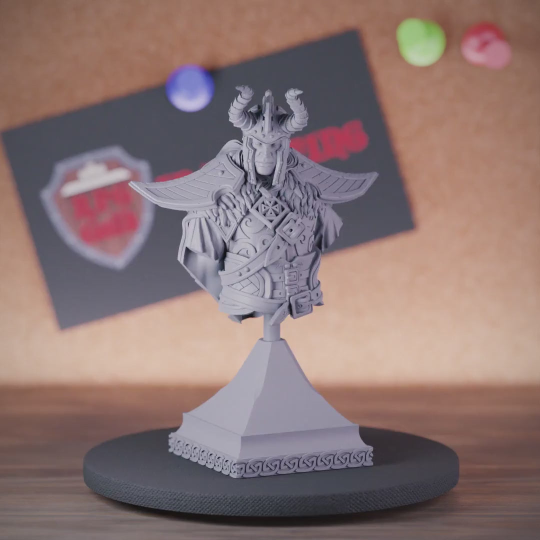 Tiefling Bust | DnD Tiefling Miniature