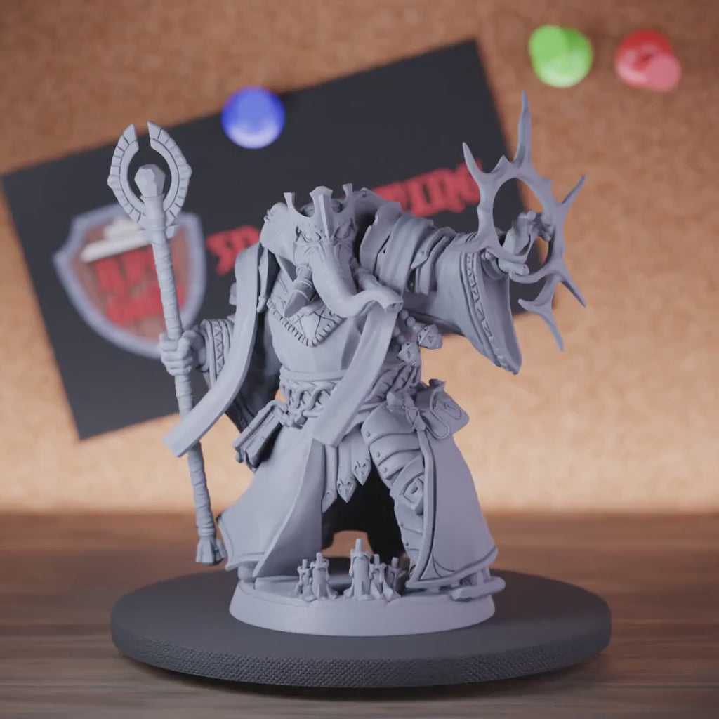Loxodon 5e | DnD Loxodon Archpriest Wizard Miniature