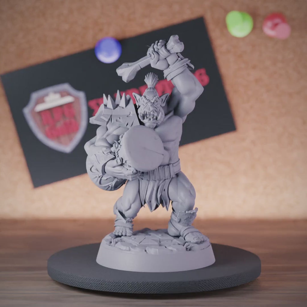 Orc 5e | DnD Orc War Drummer Savage Miniature