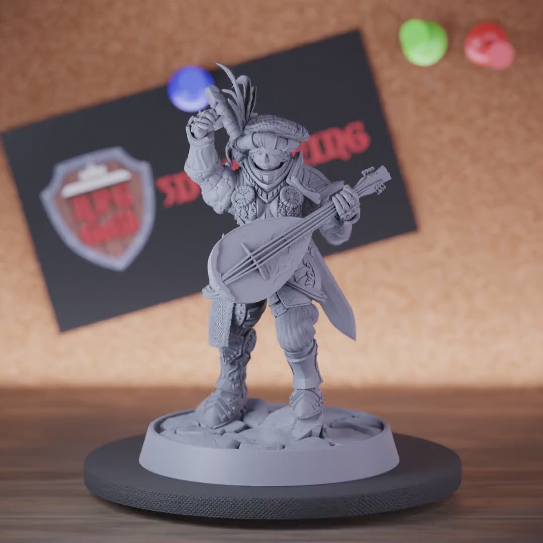 Paladin 5e | DnD Female Paladin Bard Miniature