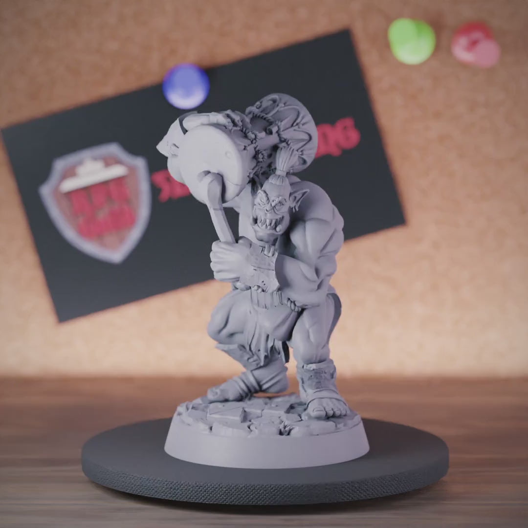Orc 5e | DnD Tribal Battle Drummer Miniature