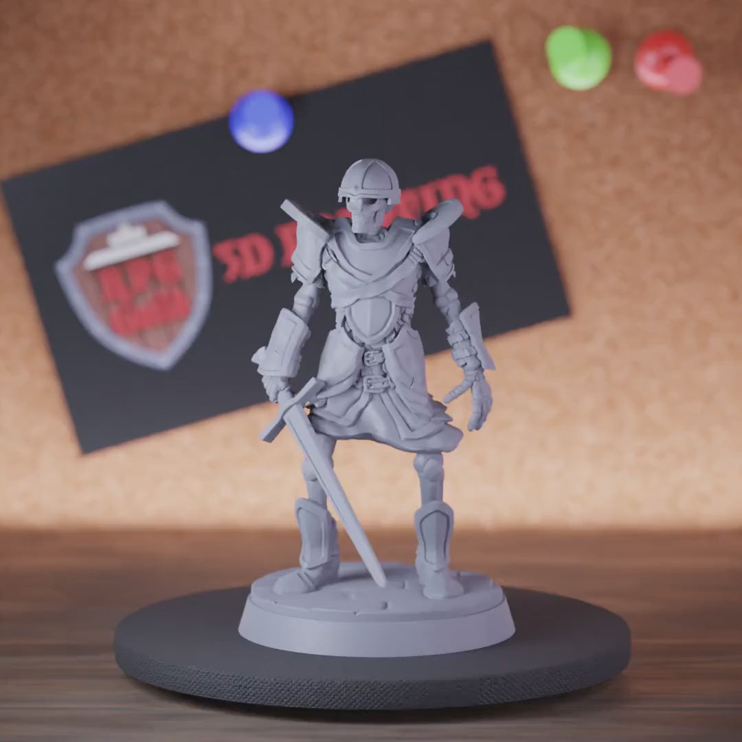 Skeleton 5e | DnD Knight Skeleton Undead Monster Miniature