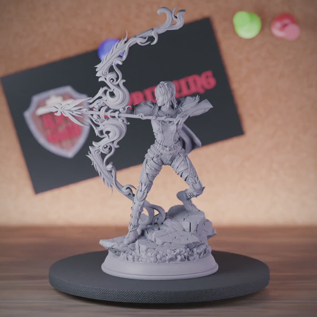 Elf 5e | Elf Female Archer Miniature