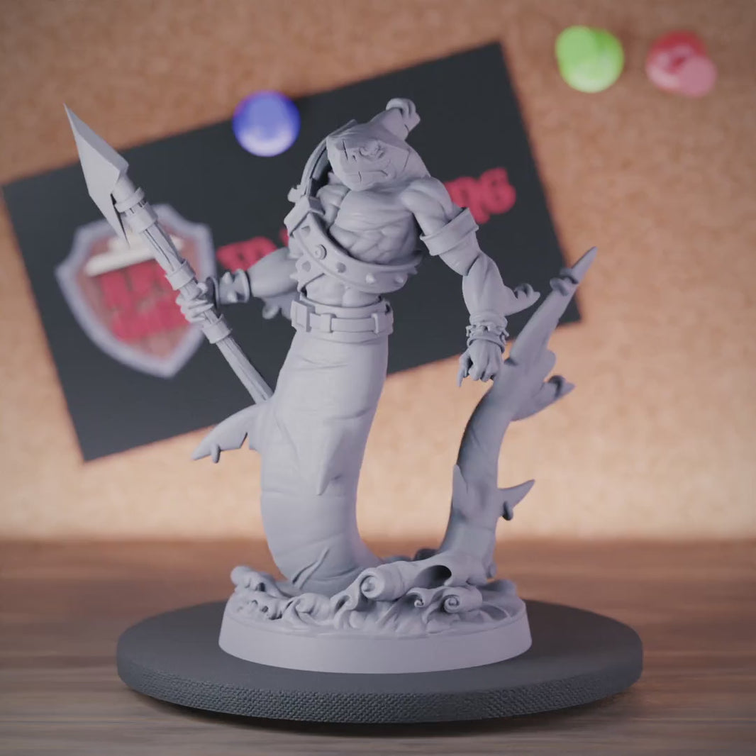 Sharkfolk 5e | DnD Sharkfolk Champion Miniature