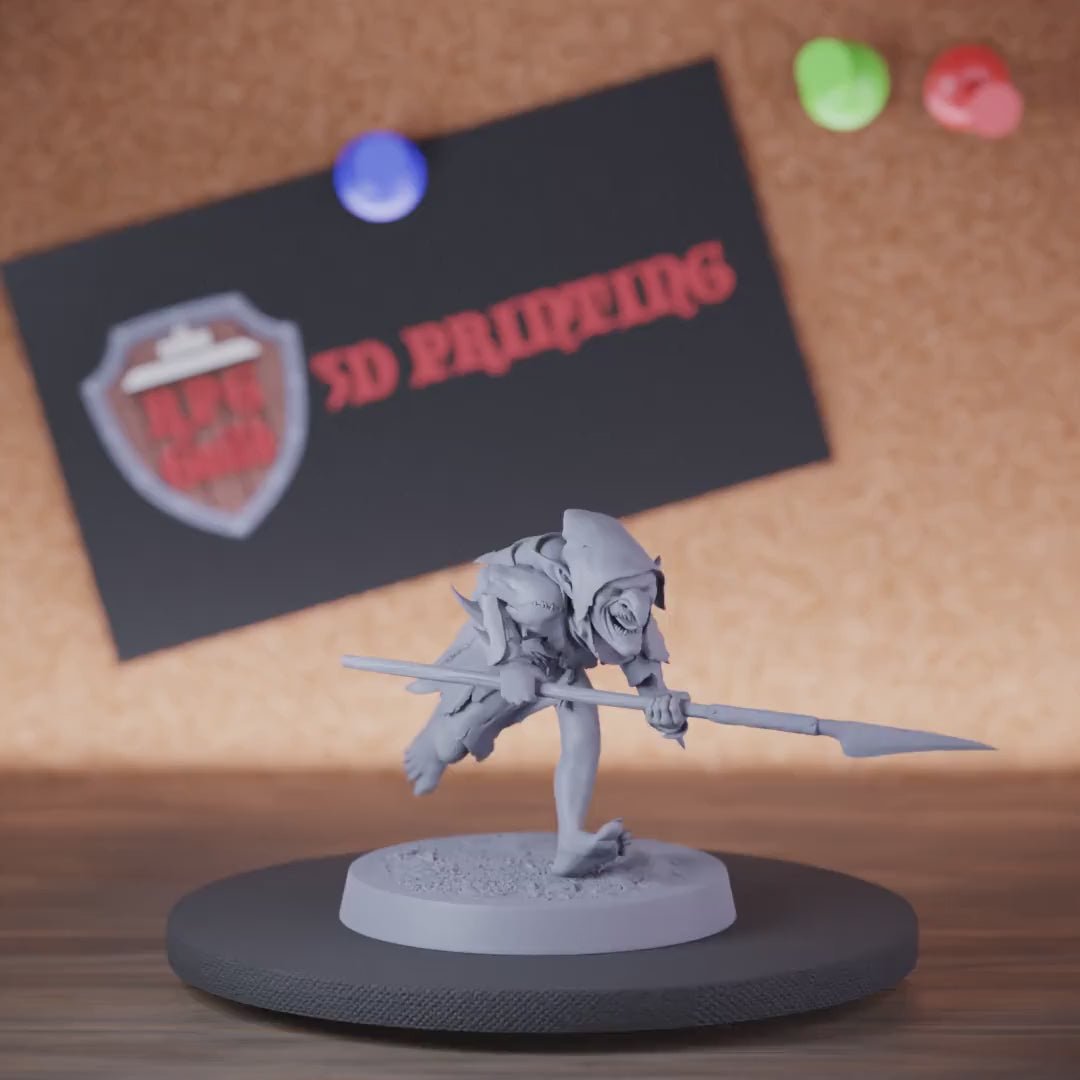 Goblin 5e | DnD Goblin Speerläufer Miniatur 