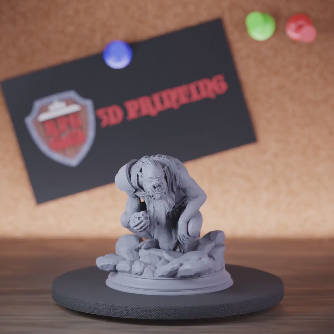 Trogg 5e | DnD Trogg Evil Monster Miniature