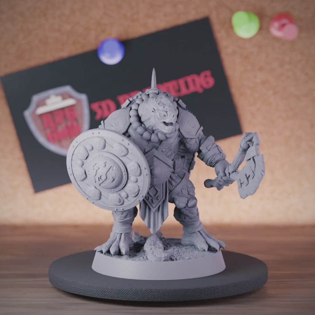 Tortle 5e | DnD Tortle Barbarian Defender Miniature