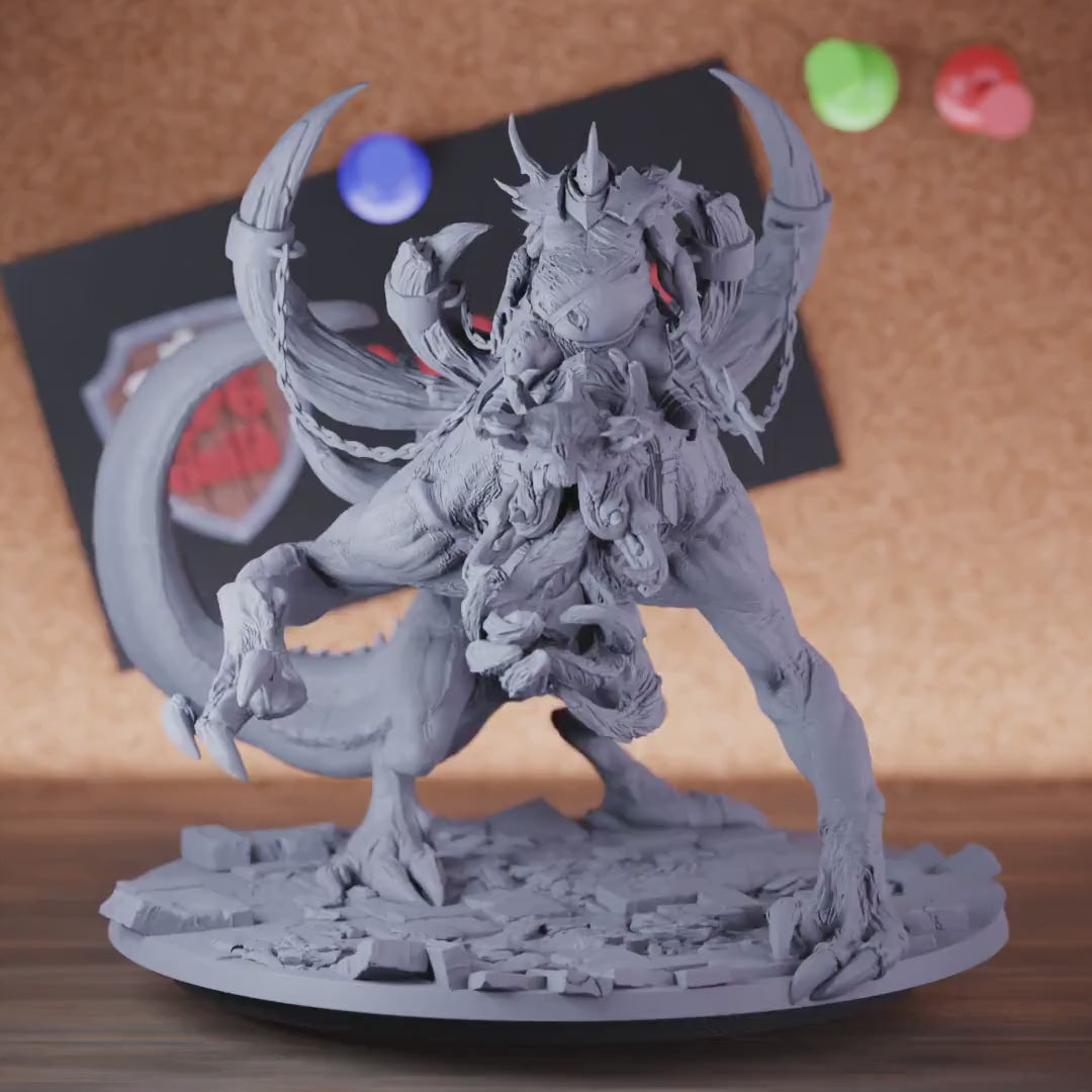 Demon 5e | DnD Demon Glutton Rider Miniature