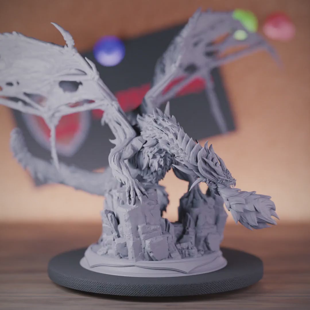 Dragon 5e | DnD Giant Frost Dragon Miniature