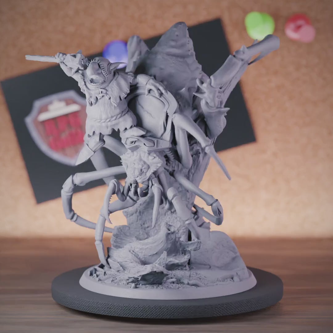 Goblin 5e | DnD Goblin Champion Spider Rider Miniature