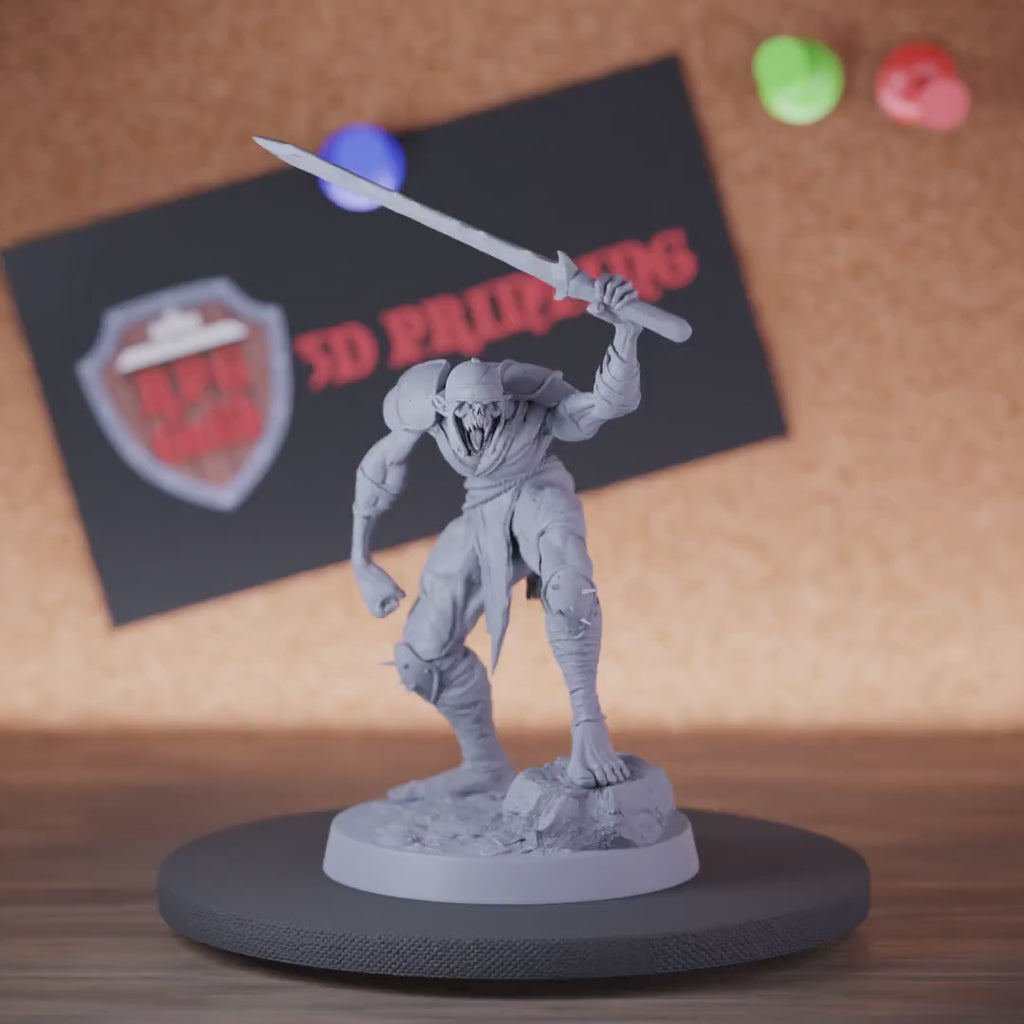 Ghoul 5e | DnD Ghoul Undead Katana Triumph Miniature