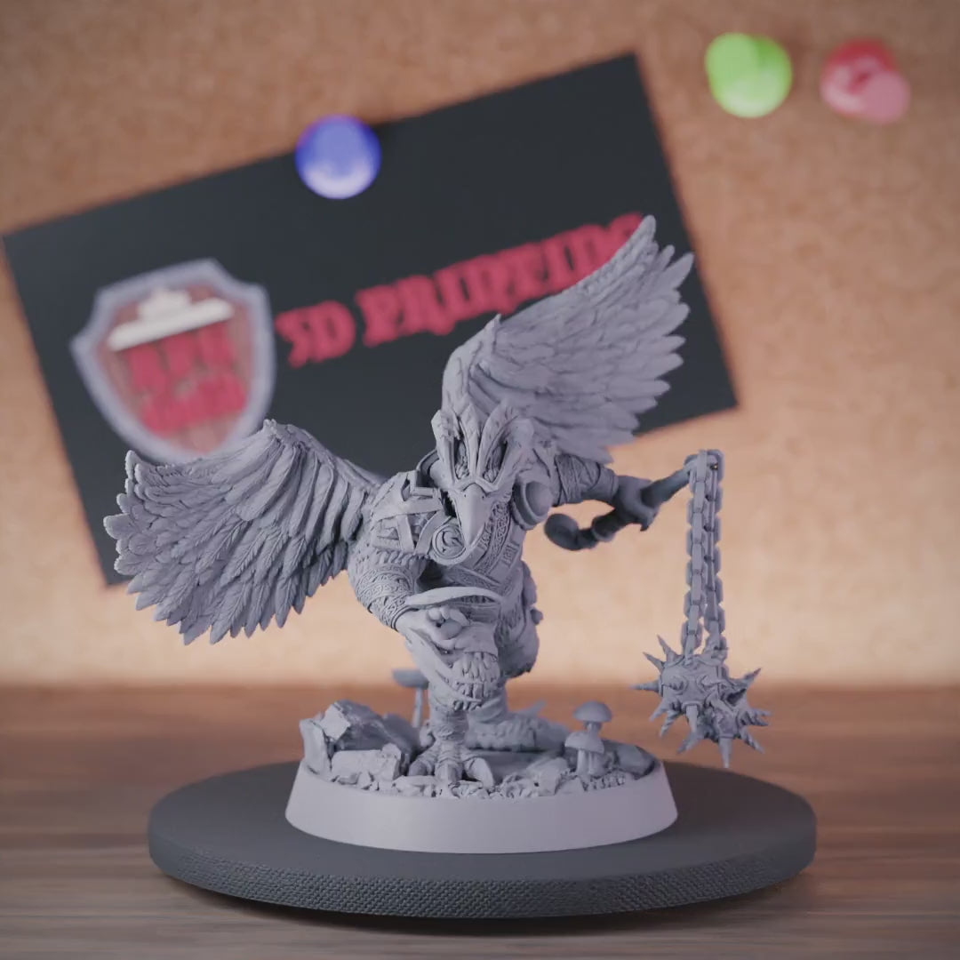 Aarakocra 5e | DnD Aarakocra Fighter Champion Miniature