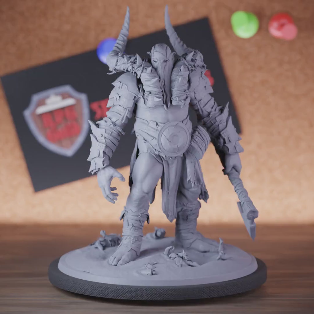Monstrosity 5e | DnD Giant Tribal Batlleaxe Guard Miniature