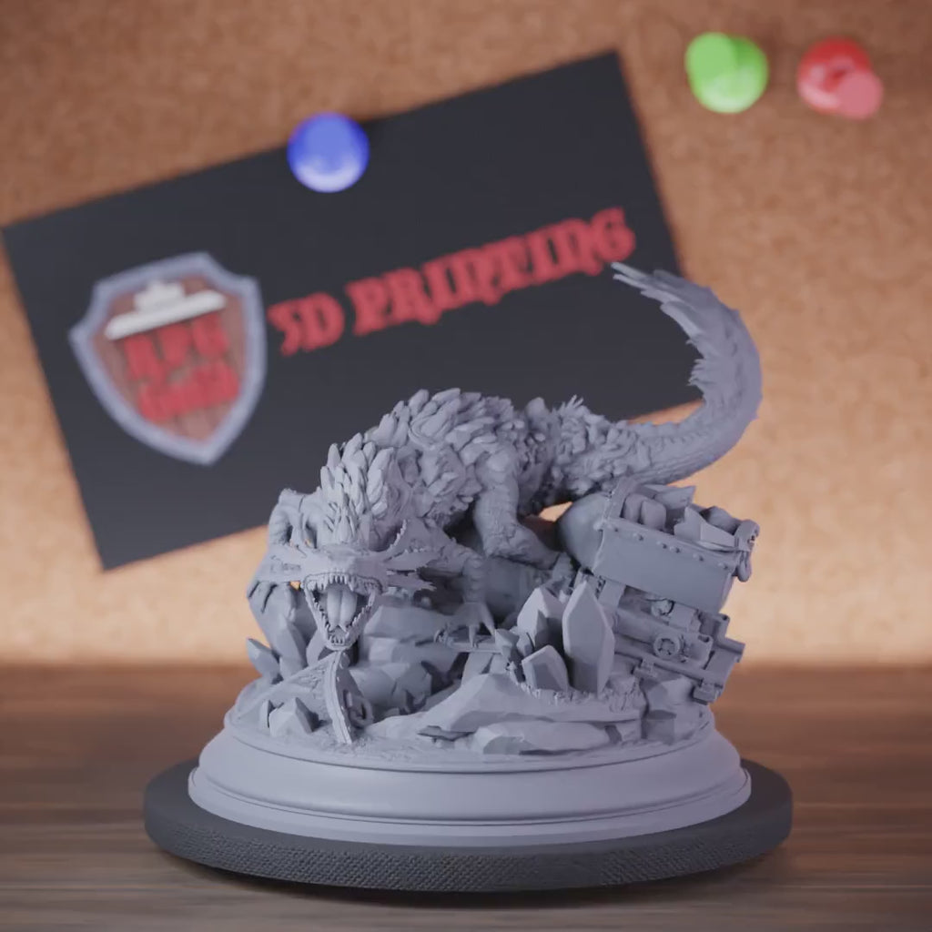 Salamander 5e | DnD Crystal Salamander Monster Miniature