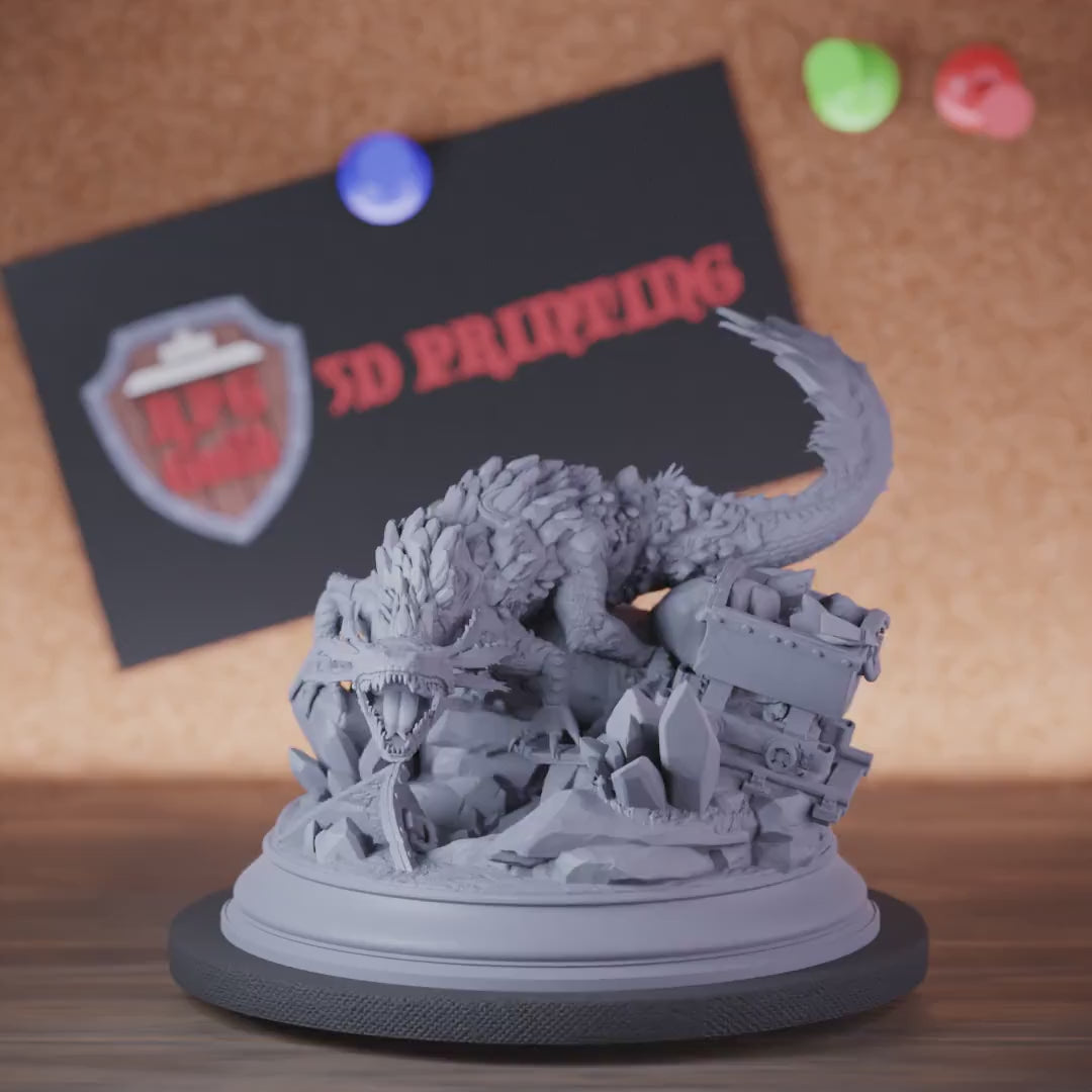 Salamander 5e | DnD Crystal Salamander Monster Miniature