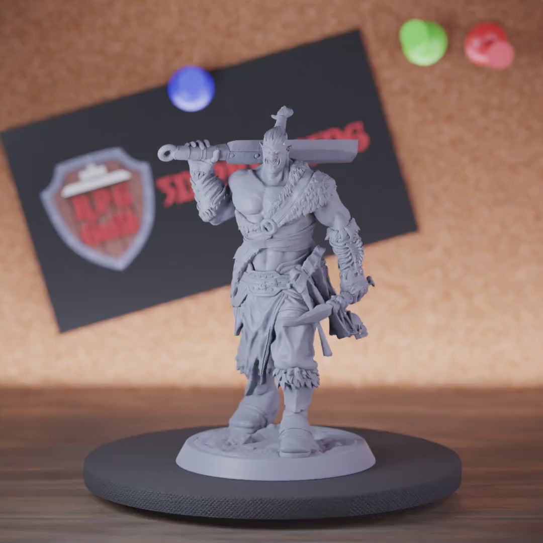 Orc 5e | DnD Orc Raider Sword Miniature