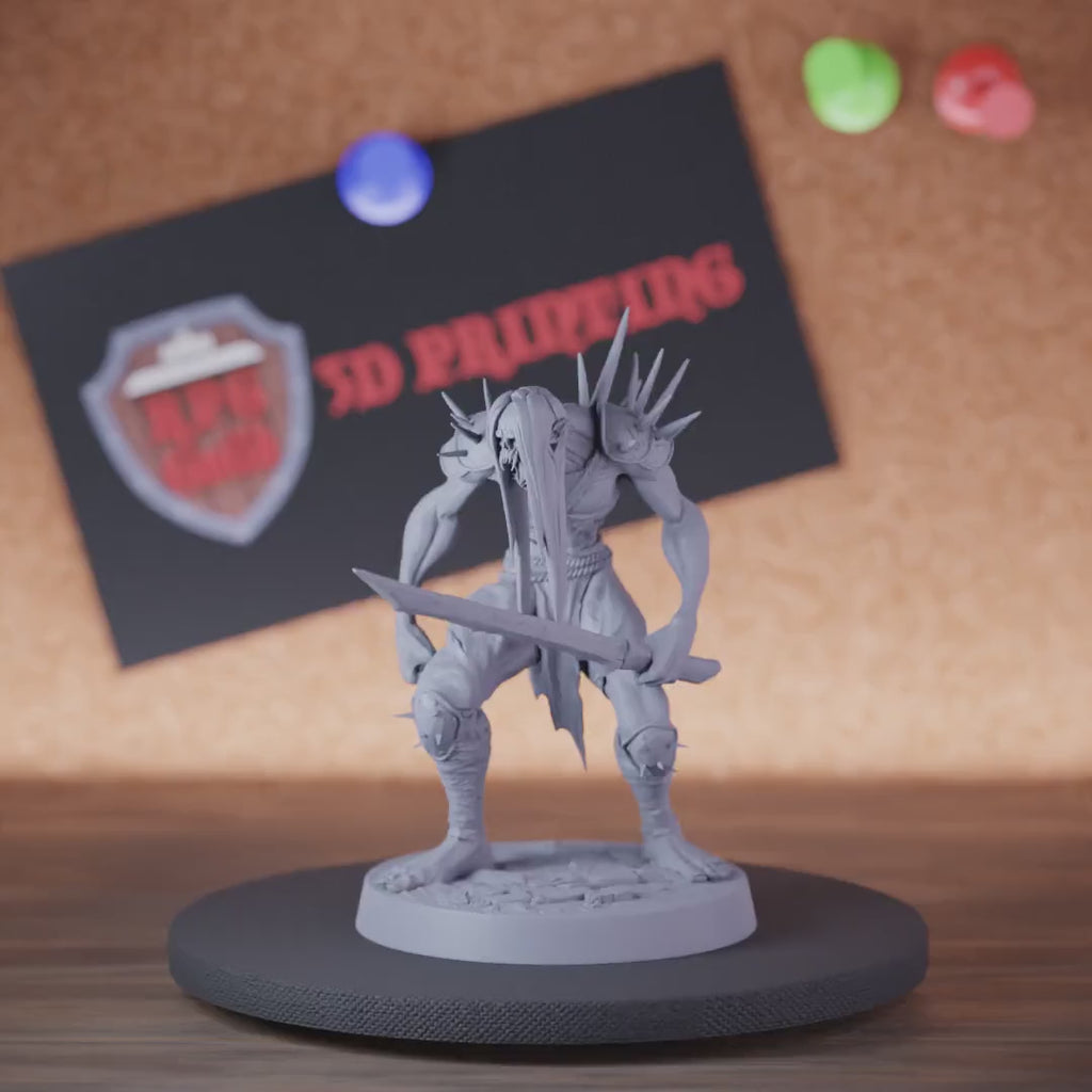 Ghoul 5e | DnD Undead Ghoul Katana Master Miniature