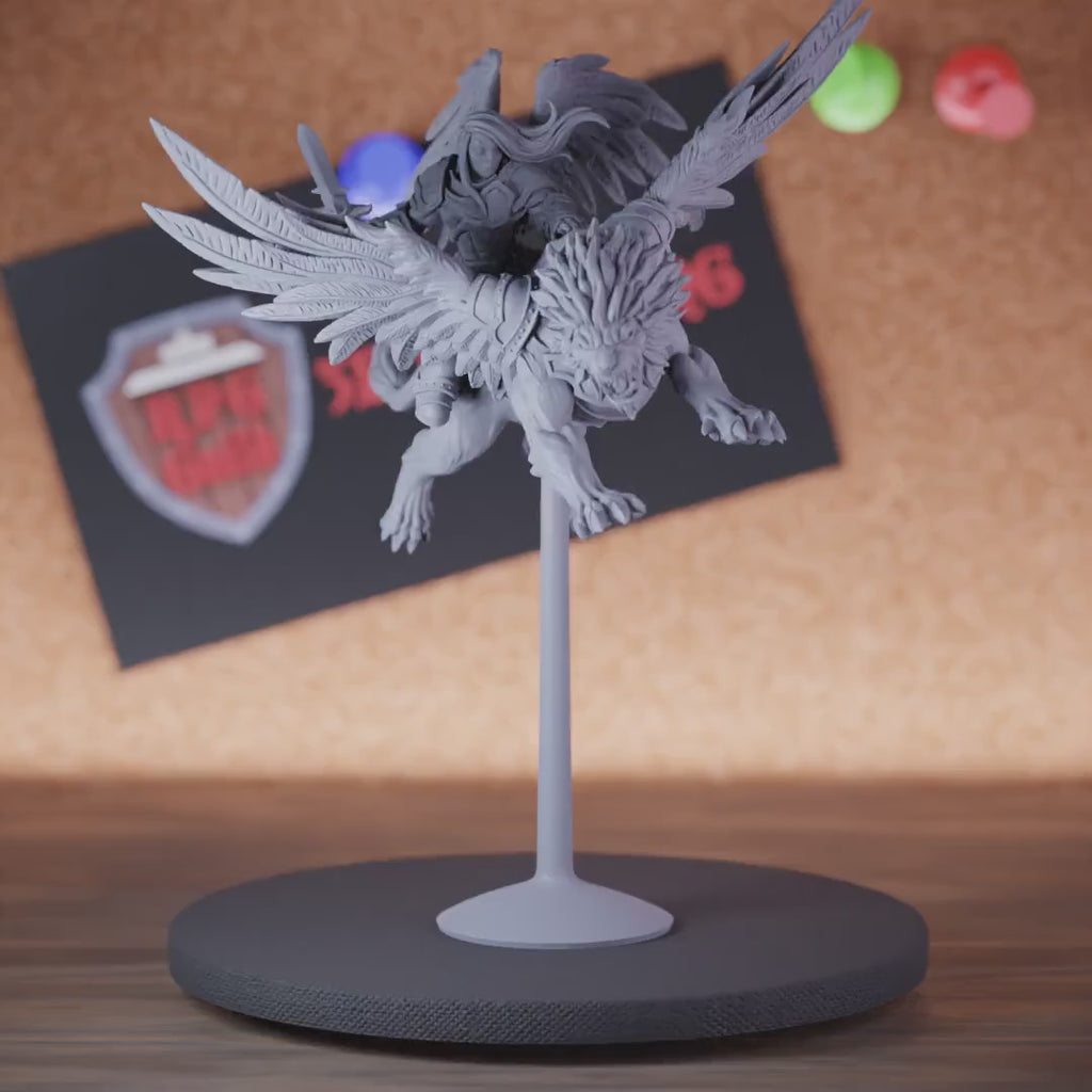 Celestial 5e | DnD Female Celestial Angel Rider Miniature