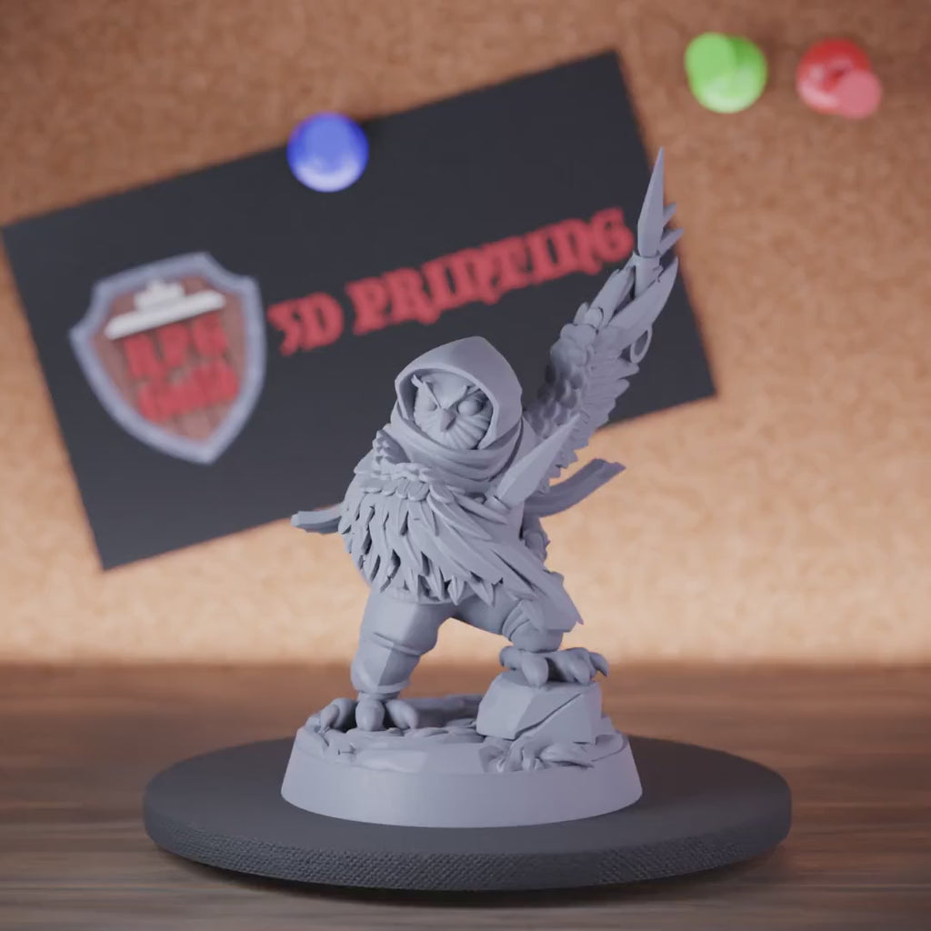 Owlin 5e | DnD Owlin Avian Thief Miniature