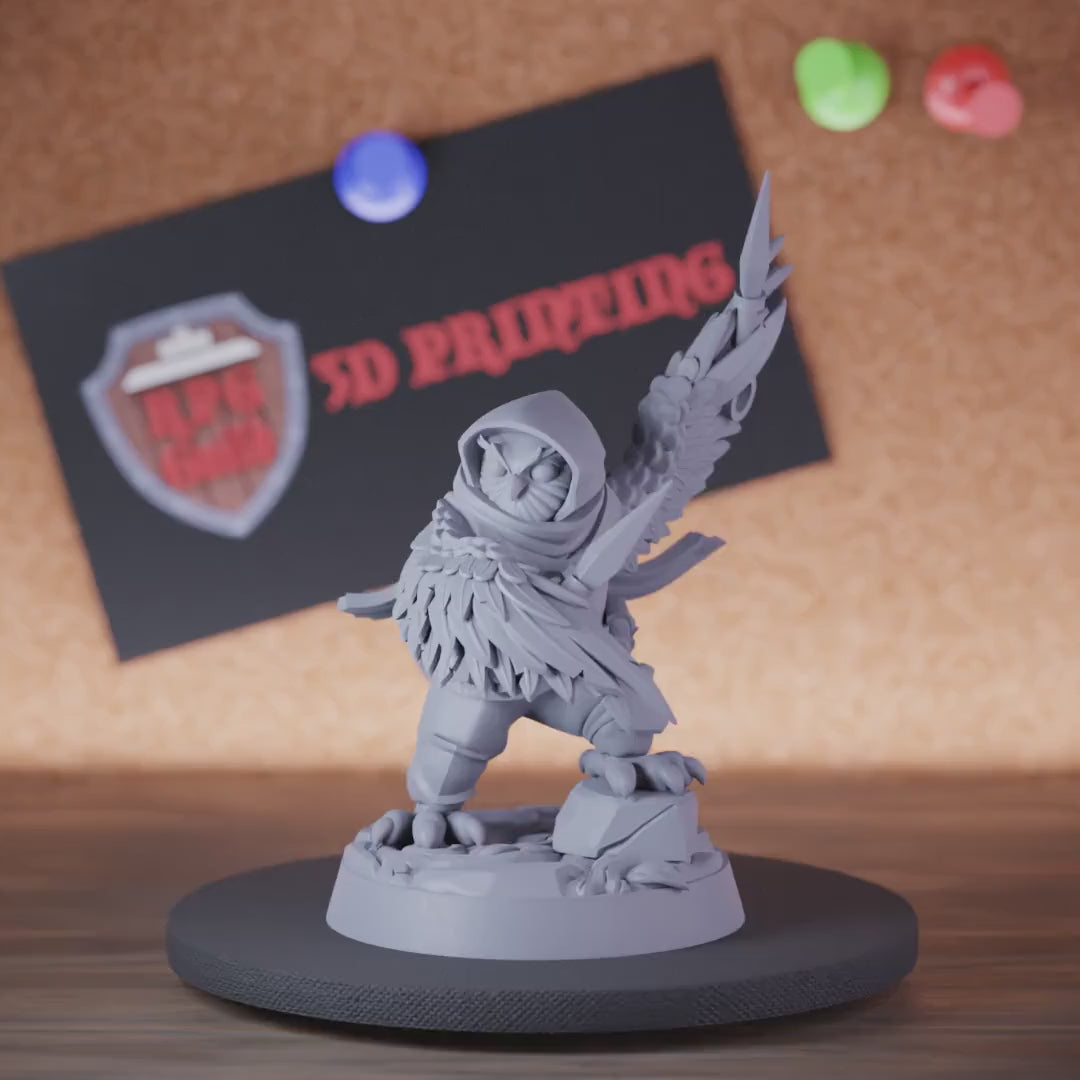 Owlin 5e | DnD Owlin Avian Thief Miniature