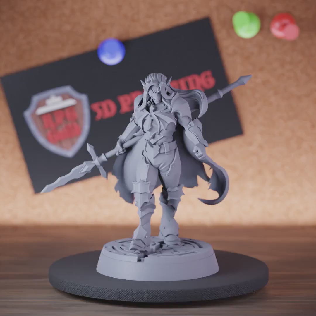 Vampire 5e | DnD Vampire Warchief Spear Miniature