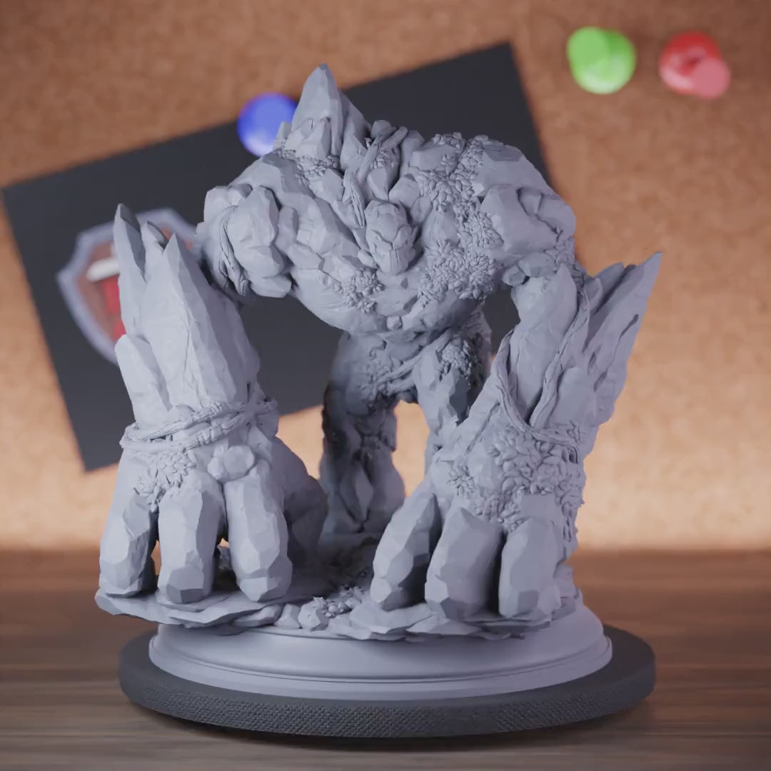Golem 5e | DnD Earth Golem Titan Monster Miniature