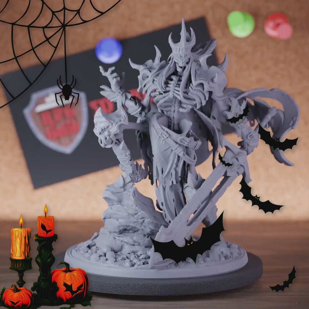 Roi Squelette 5e | Miniature de Seigneur Mort-vivant DnD