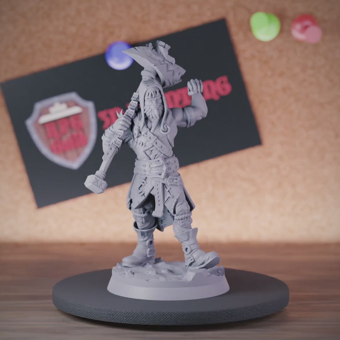 Bandit 5e | DnD Bandit Hammer Human Miniature
