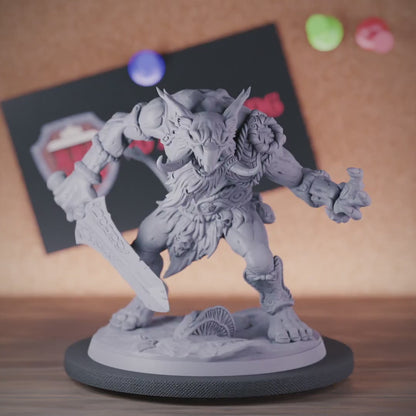 Troll 5e | DnD Troll Hunter Warrior Miniature