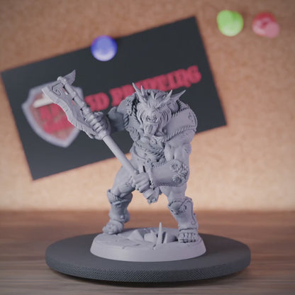 Bugbear 5e | DnD Bugbear Barbarian Warrior Miniature