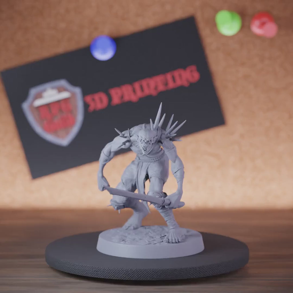 Ghoul 5e | DnD Undead Ghoul Katana Taunt Miniature