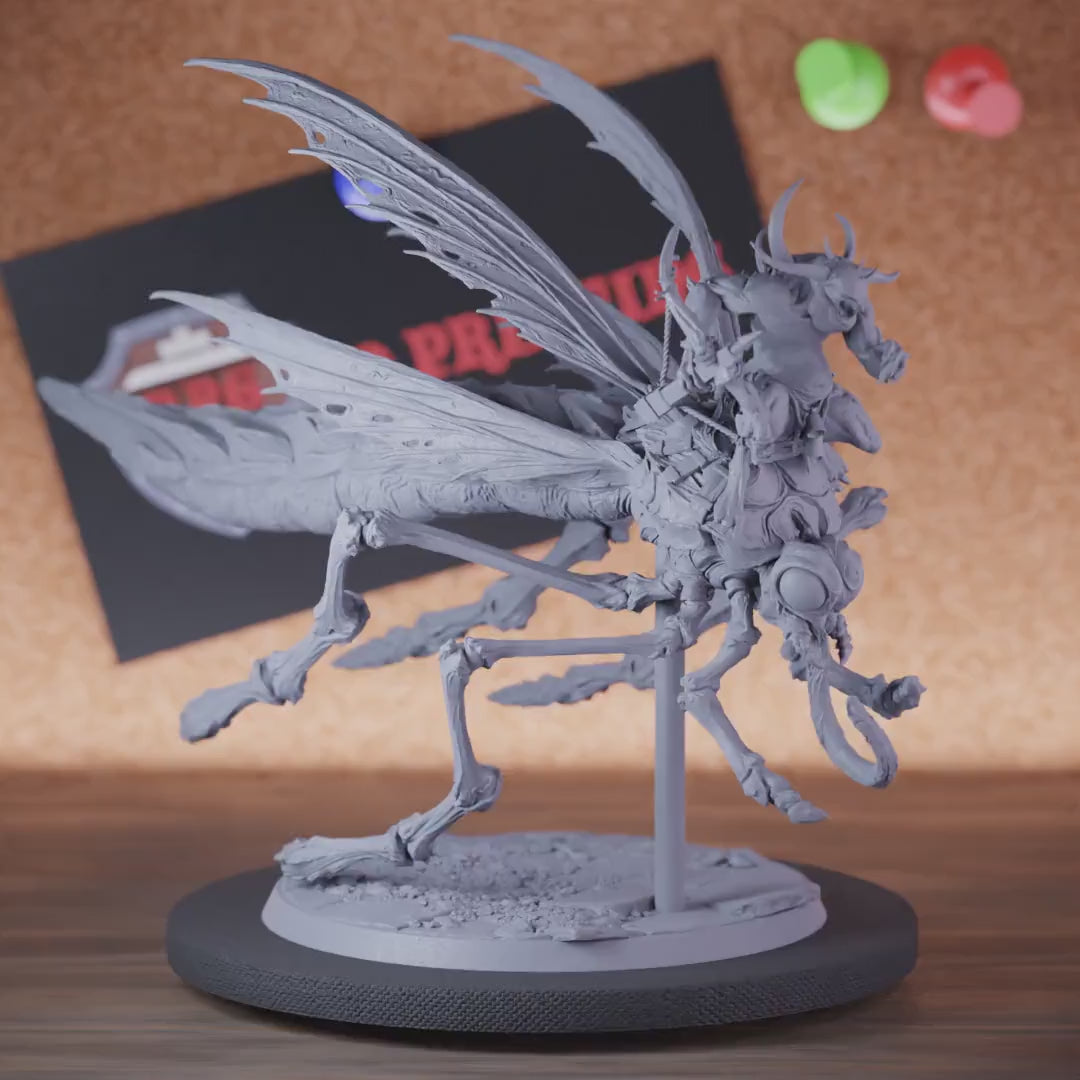 Monstrosity 5e | DnD Monstrosity Fly Rider Warrior Miniature