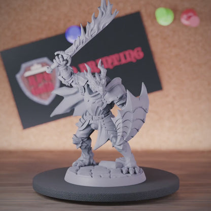 Dragonborn 5e | DnD Dragonborn Fighter Guard Miniature