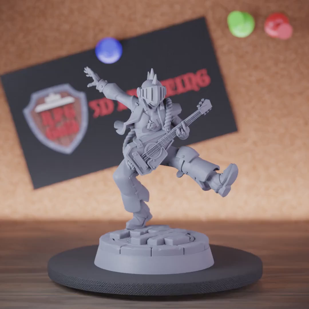 Bard 5e | DnD Warforged Armored Guitar Miniature