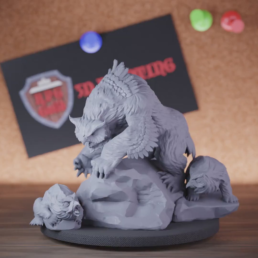 Owlbear 5e | DnD Owlbear Family Miniature