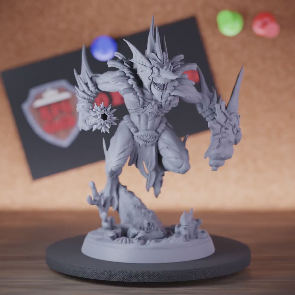 Sahuagin 5e | DnD Sahuagin Sea Guardian Morningstar Miniature