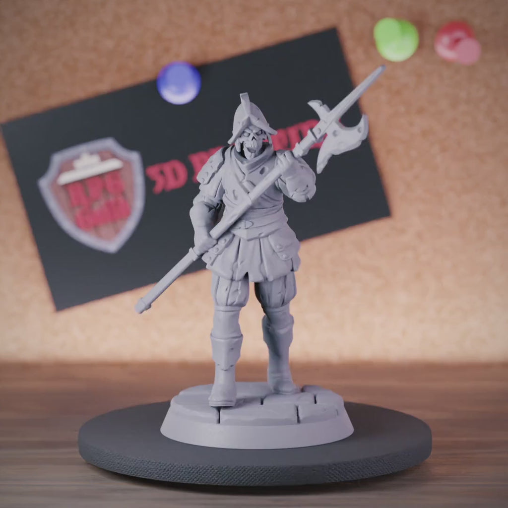 Skeleton 5e | DnD Undead Footman Guard Miniature