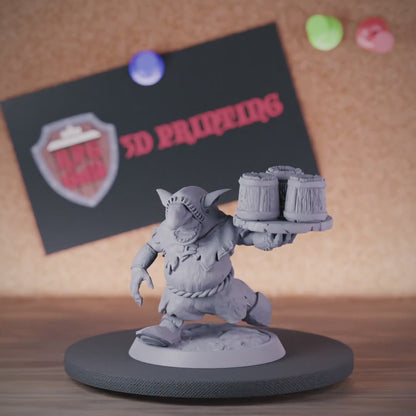 Goblin 5e | DnD Goblin Tavern Waiter Miniature