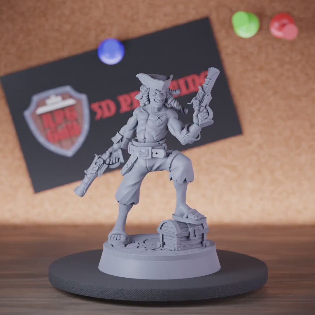 Swashbuckler 5e | DnD Female Pirate Corsair Miniature