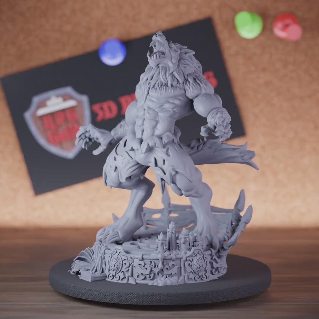 Werewolf 5e | DnD Werewolf Moon Beast Miniature