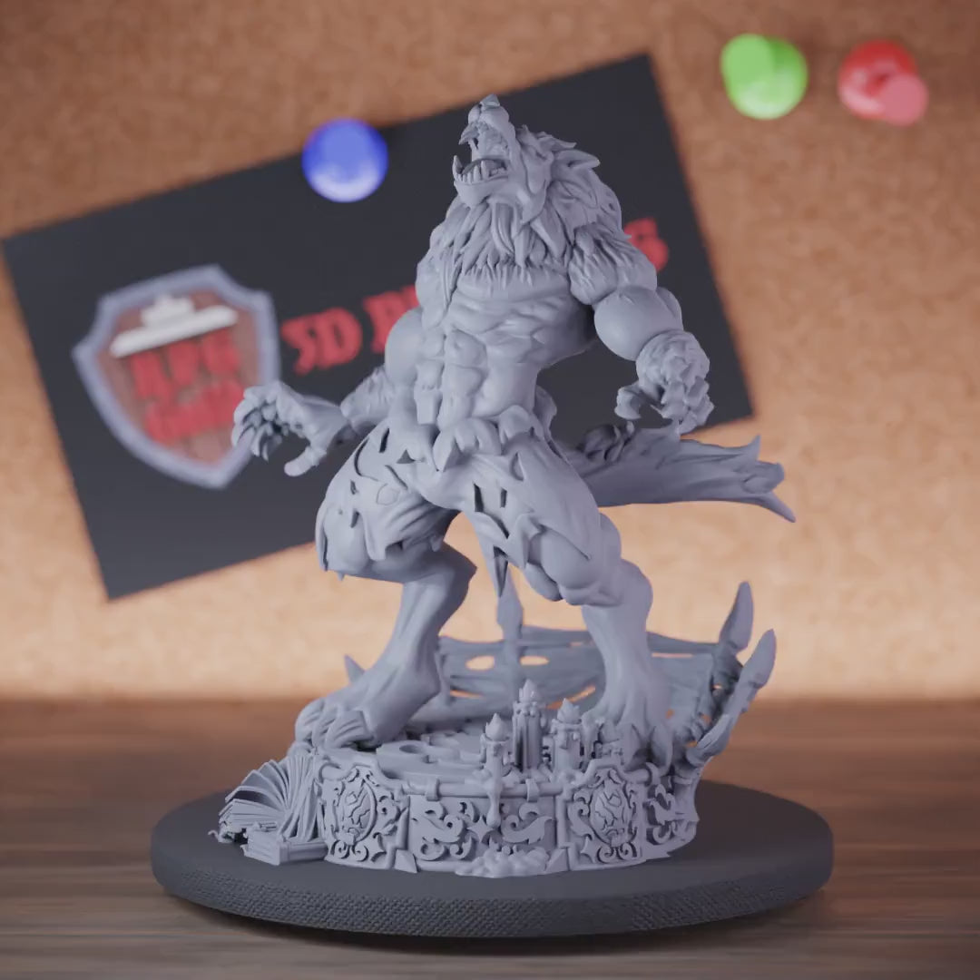 Werewolf 5e | DnD Werewolf Moon Beast Miniature