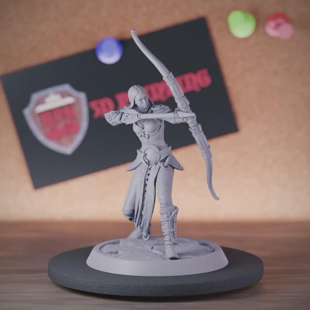 Ranger 5e | DnD Female Ranger Archer Miniature