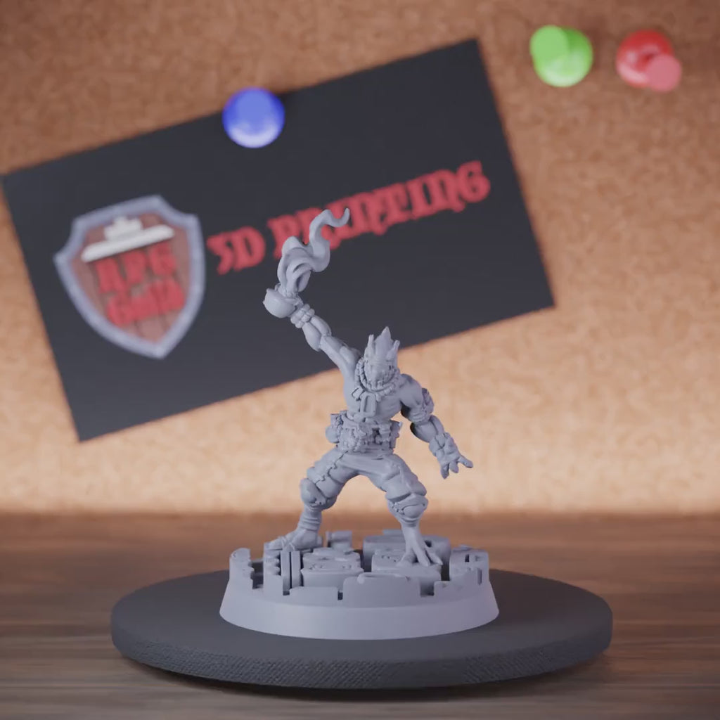 Echsenvolk 5e | DnD Lizardfolk Vank Zauberer Miniatur