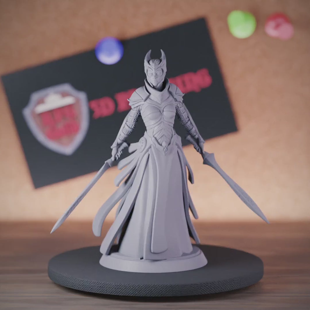 Knight 5e | DnD Female Knight Warrior Miniature