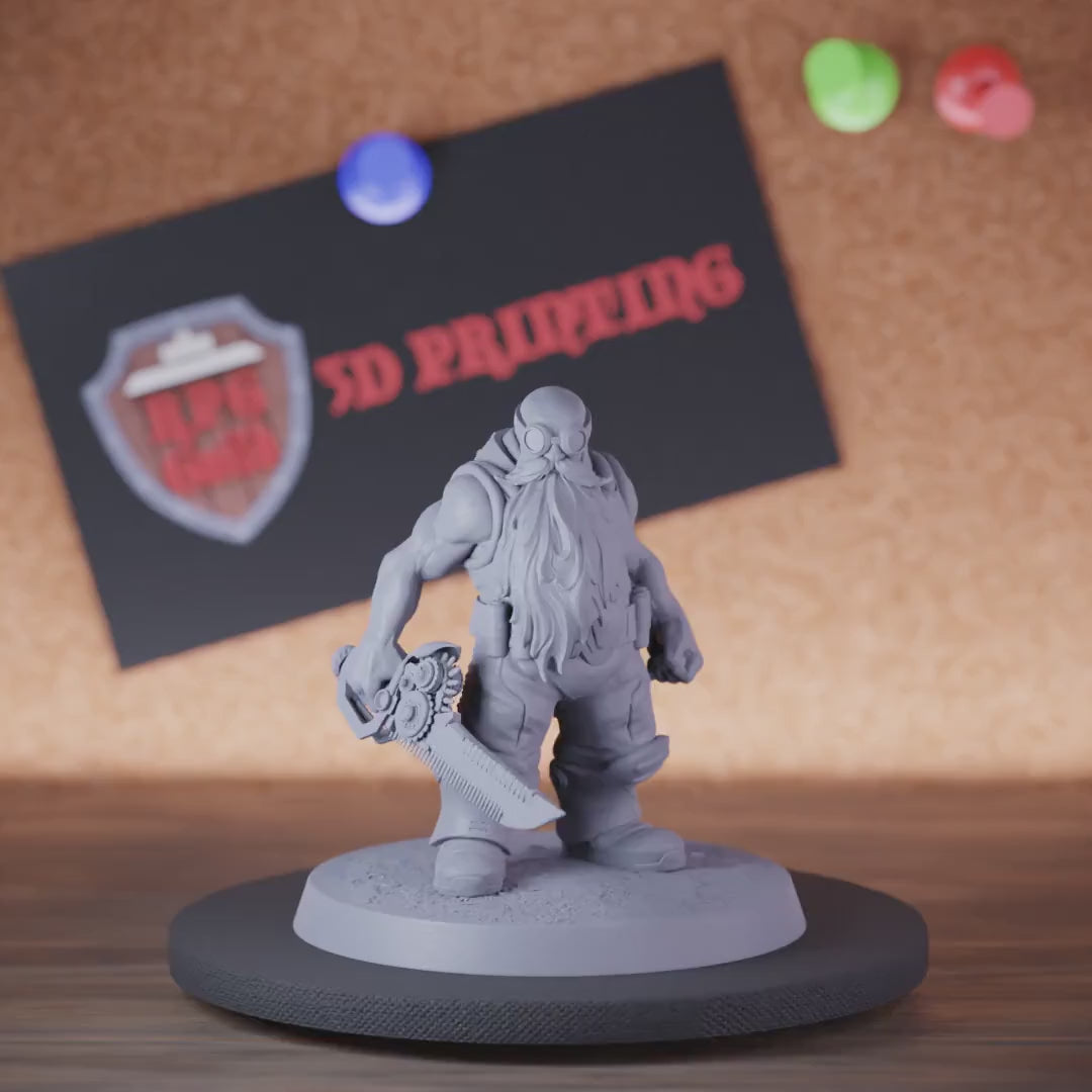 Artificer 5e | DnD Steampunk Dwarf Miniature